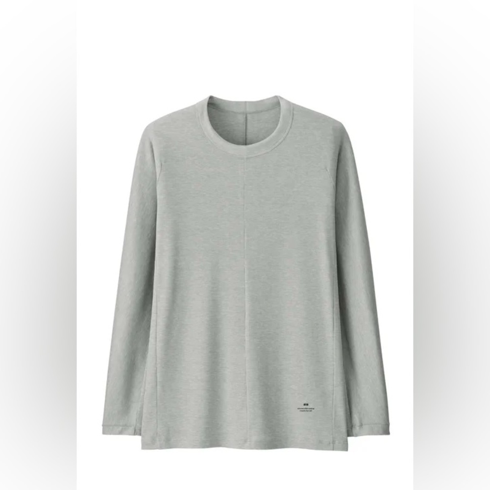 Alexander Wang x Uniqlo heattech crew neck long sleeve, grey. Women’s large